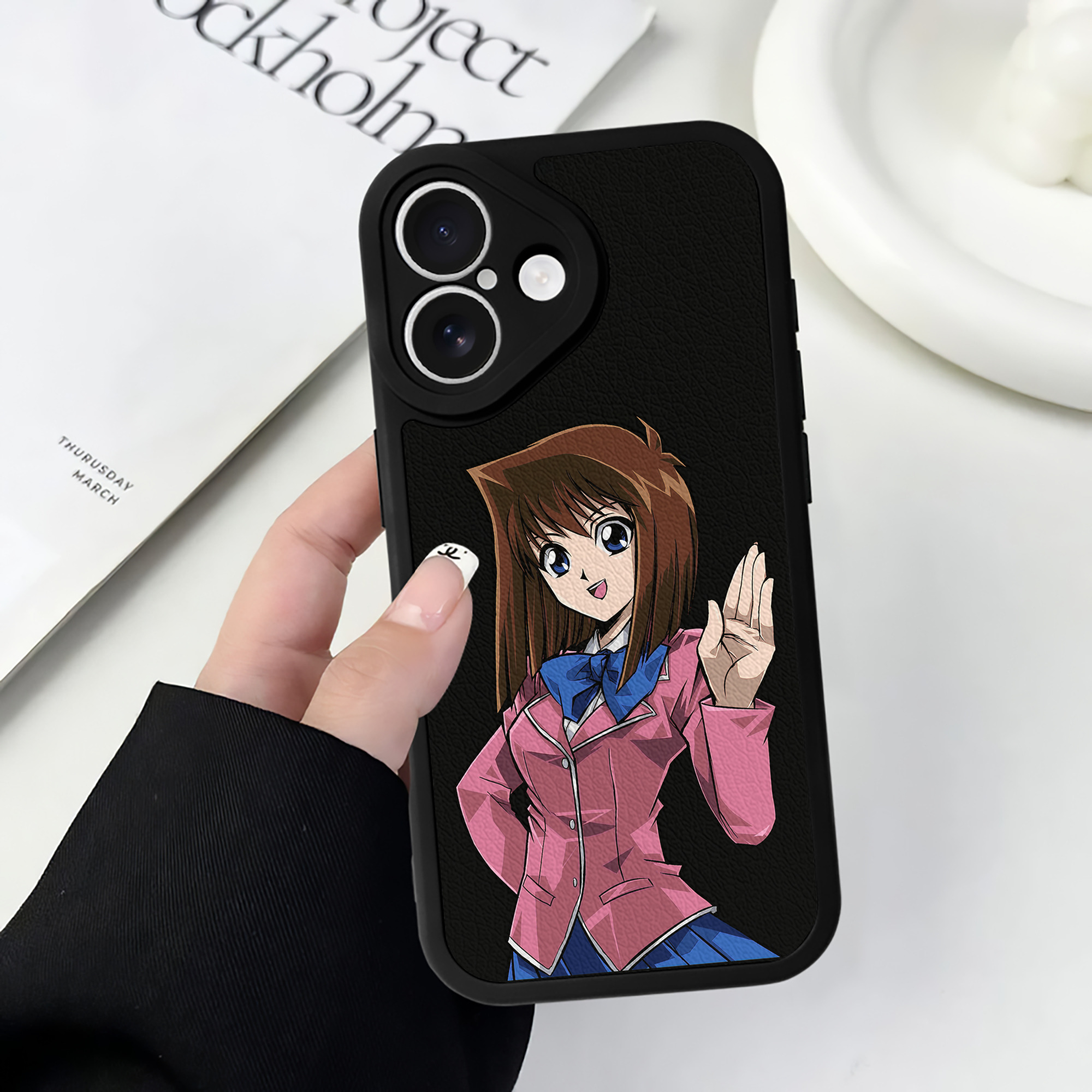 遊☆戯☆王 Yu-Gi-Oh! 【iPhone 16シリーズ対応】シリコンスマホケース（レザー調） 材質：シリコン